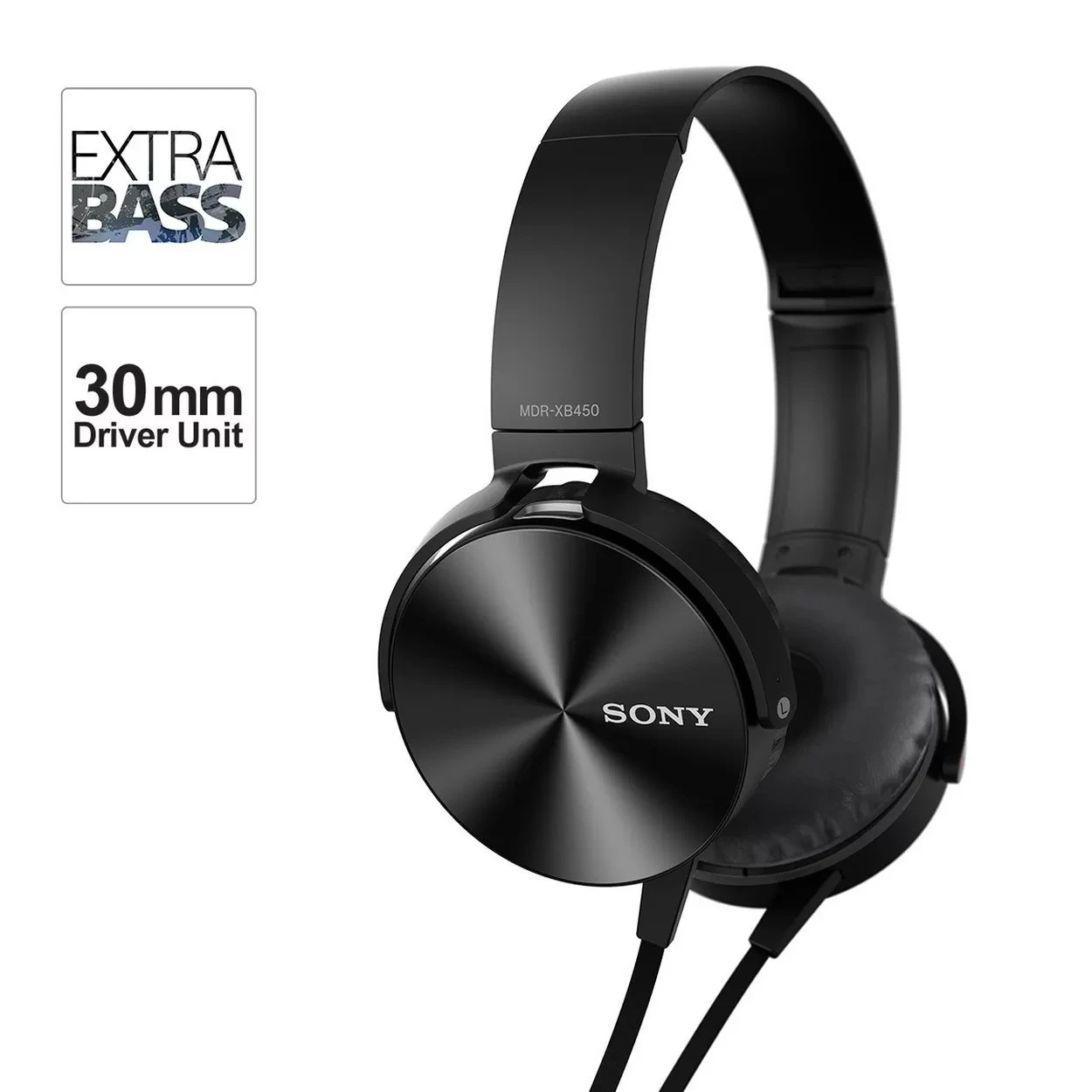 SONY MDR-XB450AP On-Ear EXTRA BASS Headphones with Mic - image 3