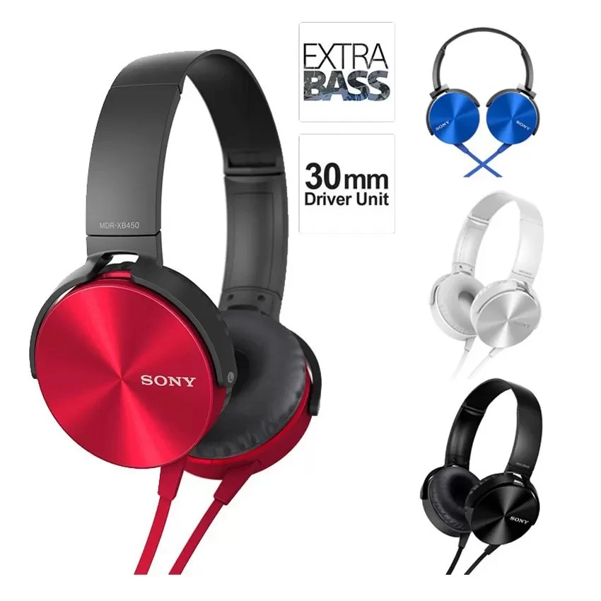 SONY MDR-XB450AP On-Ear EXTRA BASS Headphones with Mic - image 4