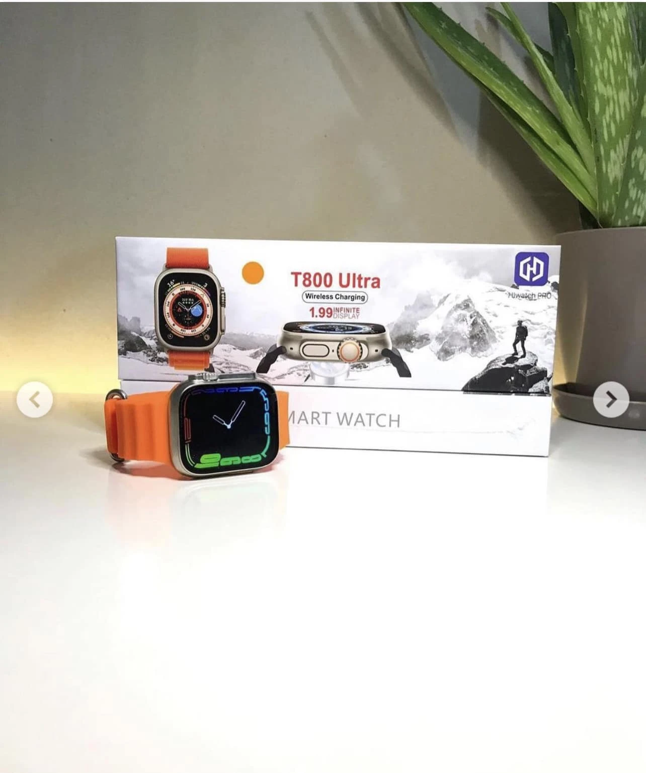 Generic T800 Ultra Smart Watch Bluetooth Wireless Charging - image 2