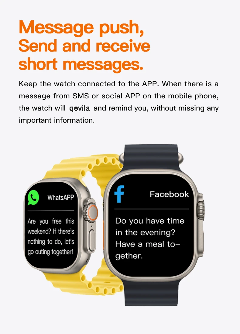 Generic T800 Ultra Smart Watch Bluetooth Wireless Charging - image 5