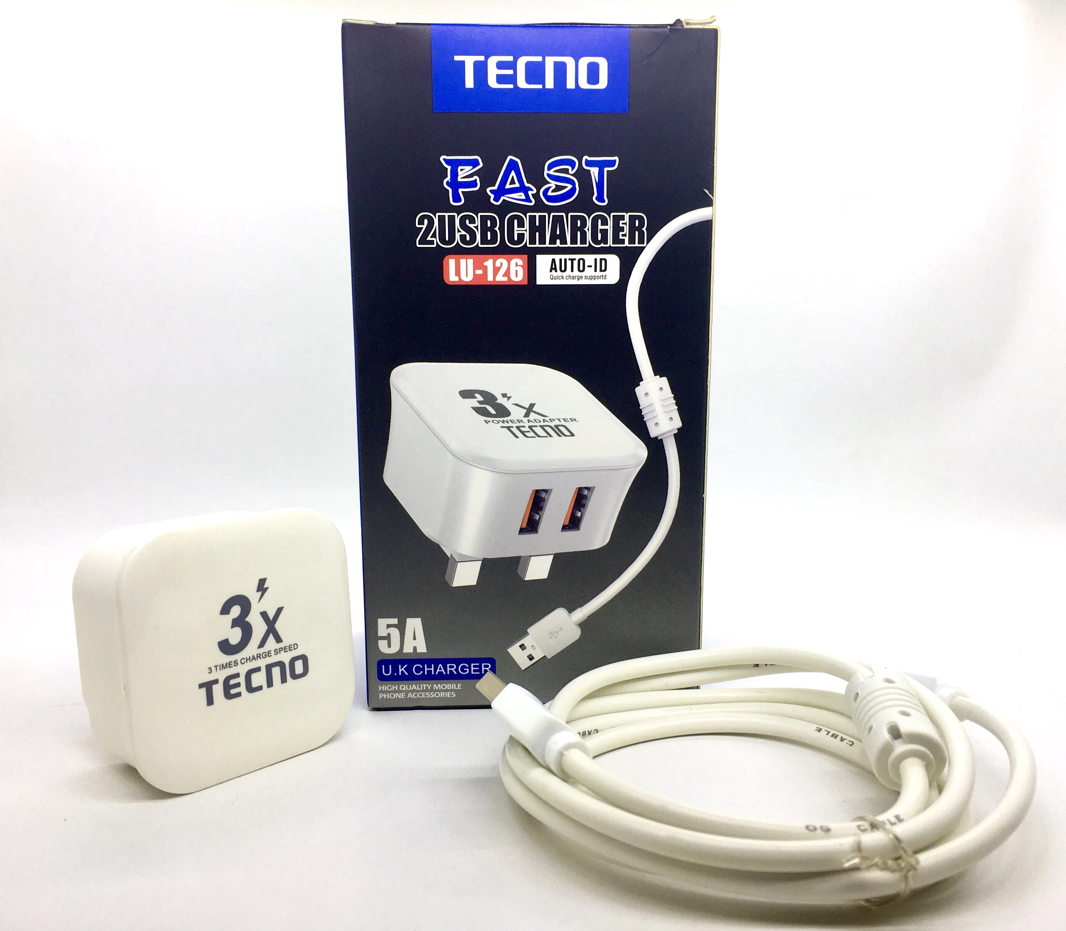 Tecno 5A Dual USB Fast Wall Charger - image 4