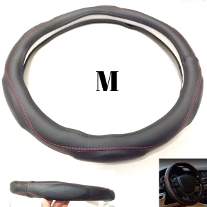 Generic Car Steering Wheel Cover Leather Medium Size