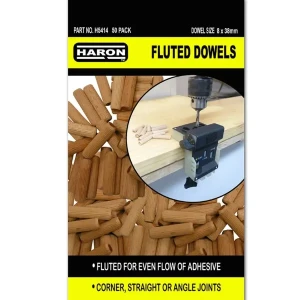Haron Fluted Dowels 50pce 8*38mm Strong Joints