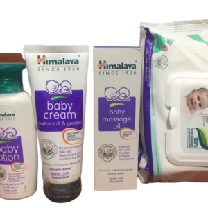 Himalaya BABY Pack of 4 (Lotion / Cream / Oil / Wipes)