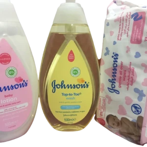 Johnsons BABY Pack of 3 Lotion / wash / wipes