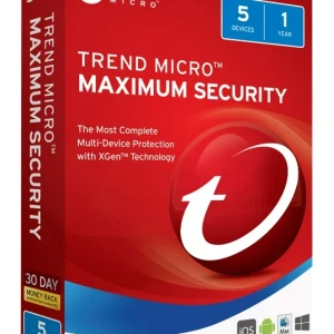 Trend Micro Maximum Security 1 Year 5 Devices