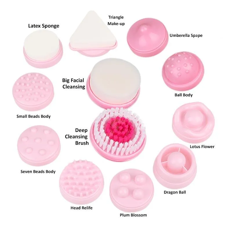 Generic 12 In 1 Face Whitening Facial Beauty Cleaner Massager - image 2