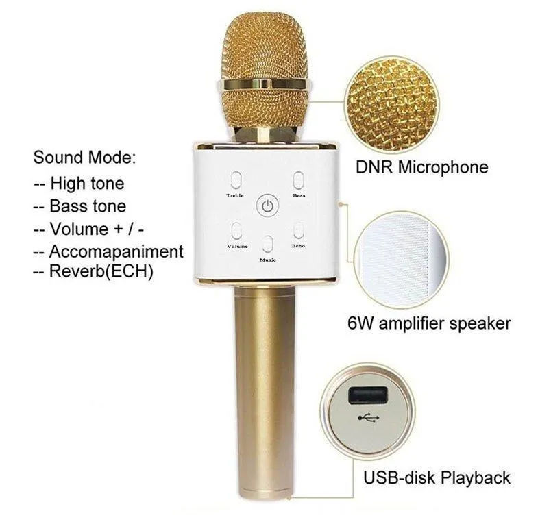 Generic Bluetooth Wireless Microphone KTV Karaoke Speaker - image 3