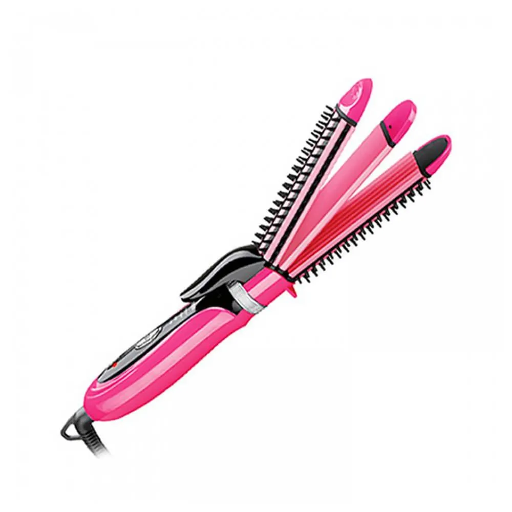 Gemei GM-2929 3 In 1 Multi-Functional Hair Iron - image 3