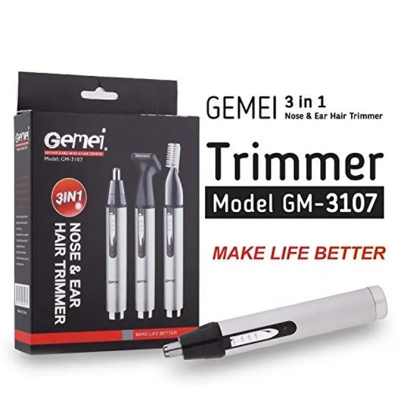 Gemei 3107 Ear, Nose & Eyebrow Trimmer - image 5