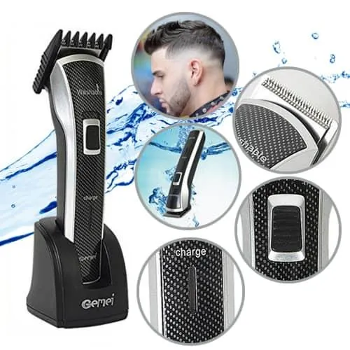 Gemei 656 Washable Electric Hair Clipper Shaver - image 2