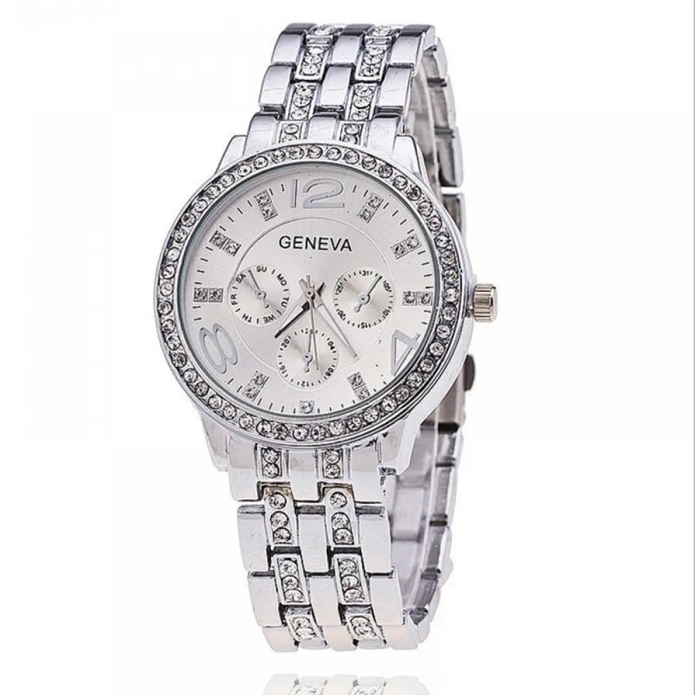 Geneva Ladies Watch Silver - image 2