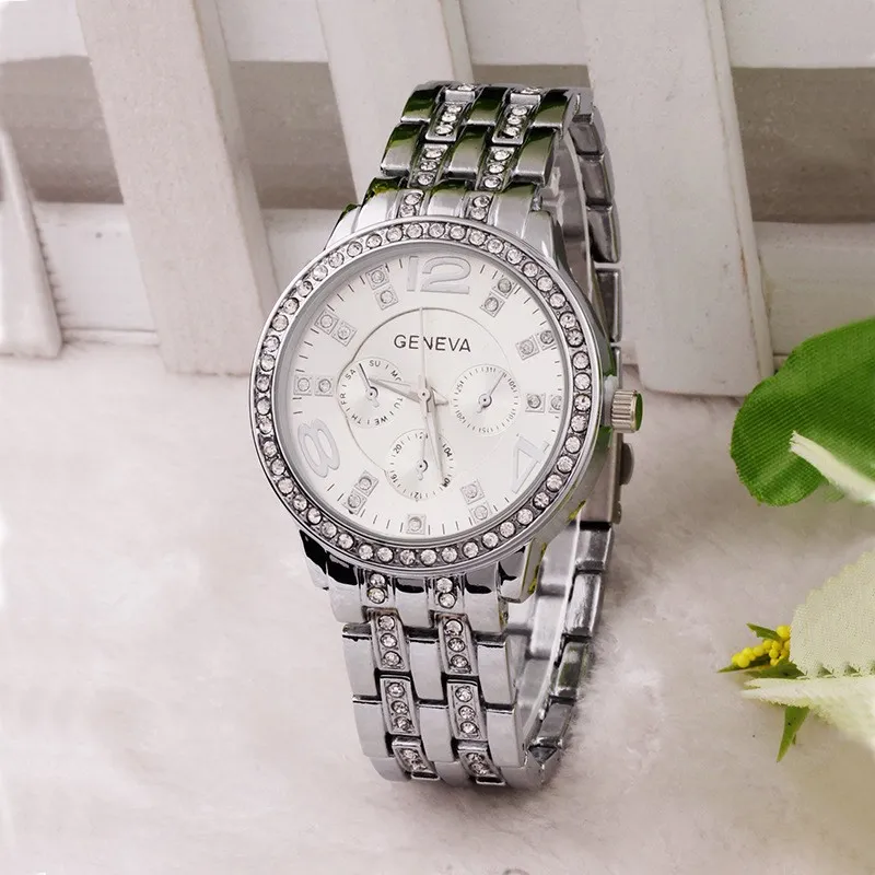 Geneva Ladies Watch Silver - image 3