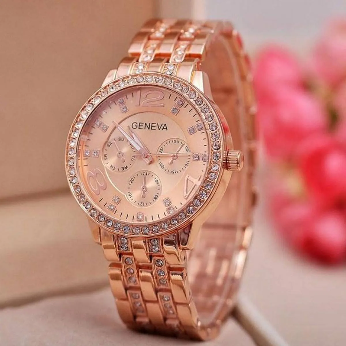 Geneva Ladies Watch Silver - image 2