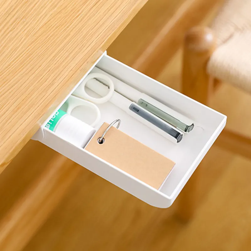 Generic Hidden Drawer Storage Box Under Desk Storage - image 2