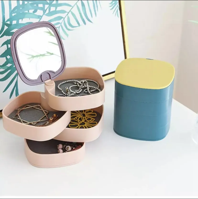 Generic Jewelry Box Rotatable 360 Rotating Mirror - image 2