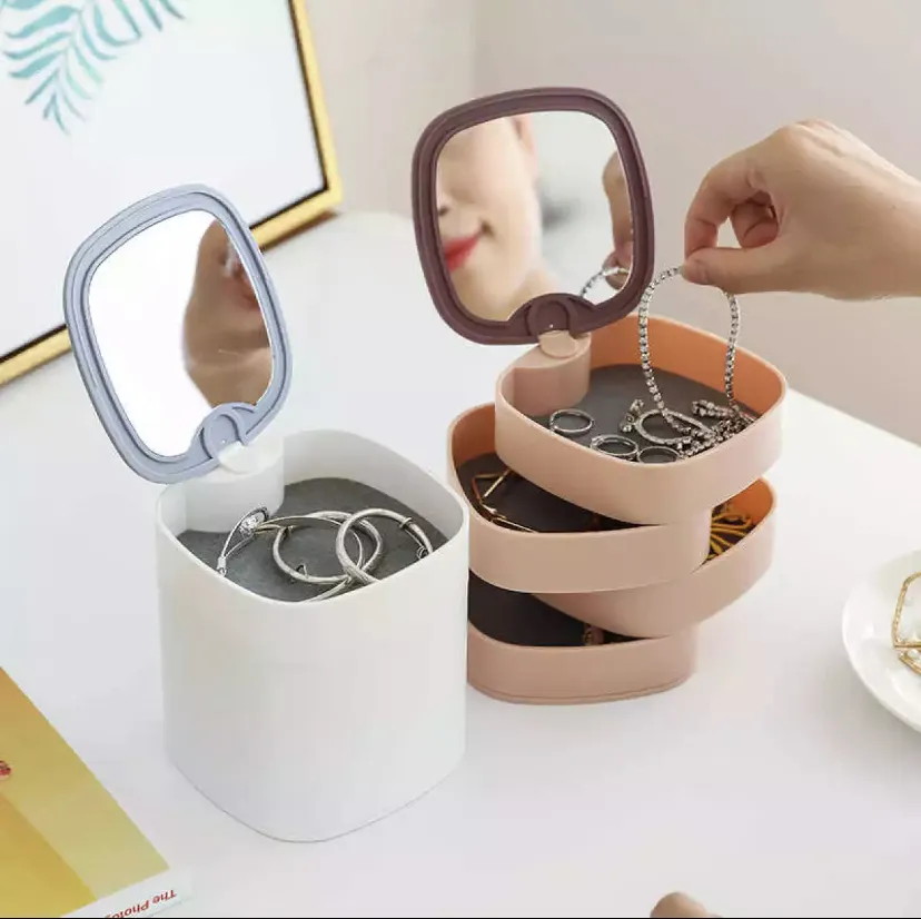 Generic Jewelry Box Rotatable 360 Rotating Mirror - image 3