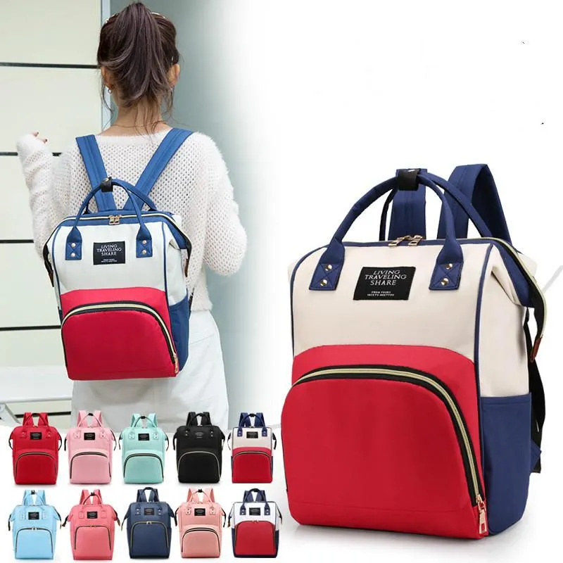 Living Traveling Share Diaper Bag Backpack Large Capacity
