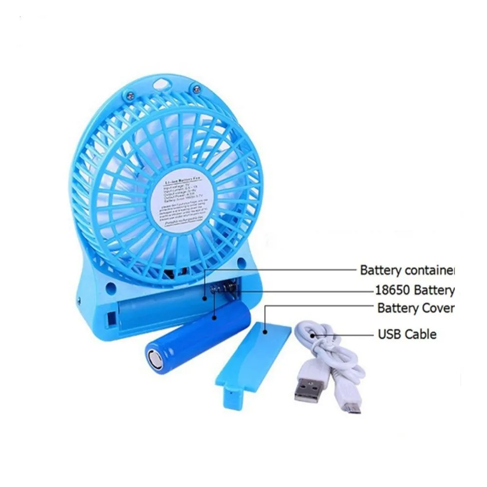 Generic Desk Mini Air Cooler Fan Rechargeable - image 2