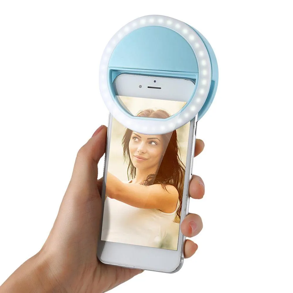 Generic Portable Rechargeable Selfie Ring Light 3 Brightness - image 2