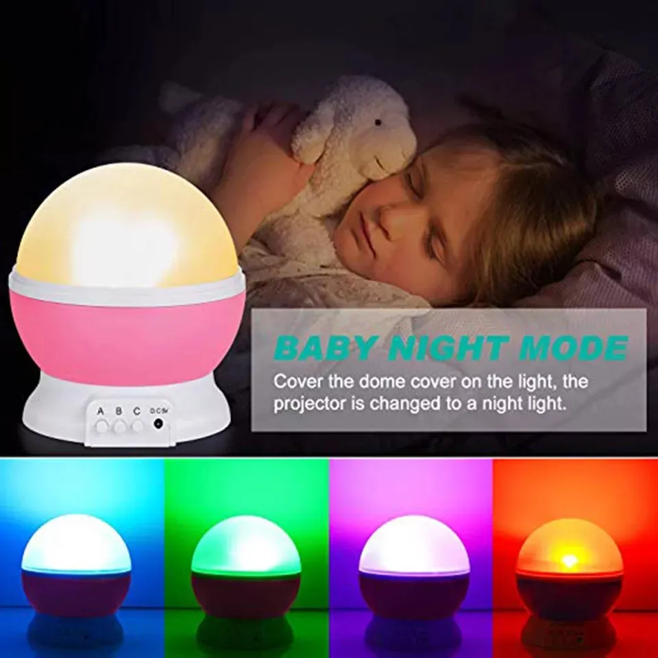 Generic Rotating Night Light Projector Lamp Starry Sky - image 2
