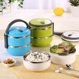 Generic 2 Layer Lunch Box Keeps Food Fresh