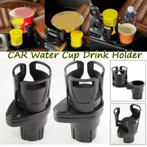 Generic 2-in-1 Car Cup Holder 360° Rotatable Organizer
