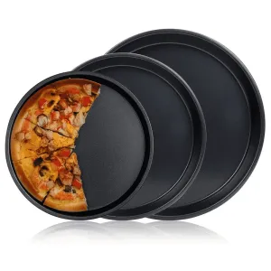 Generic Pizza Baking Pan Nonstick Round Black