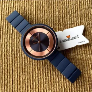 Xenlex Womens Fashion Watch Steel With Rubber-Blue