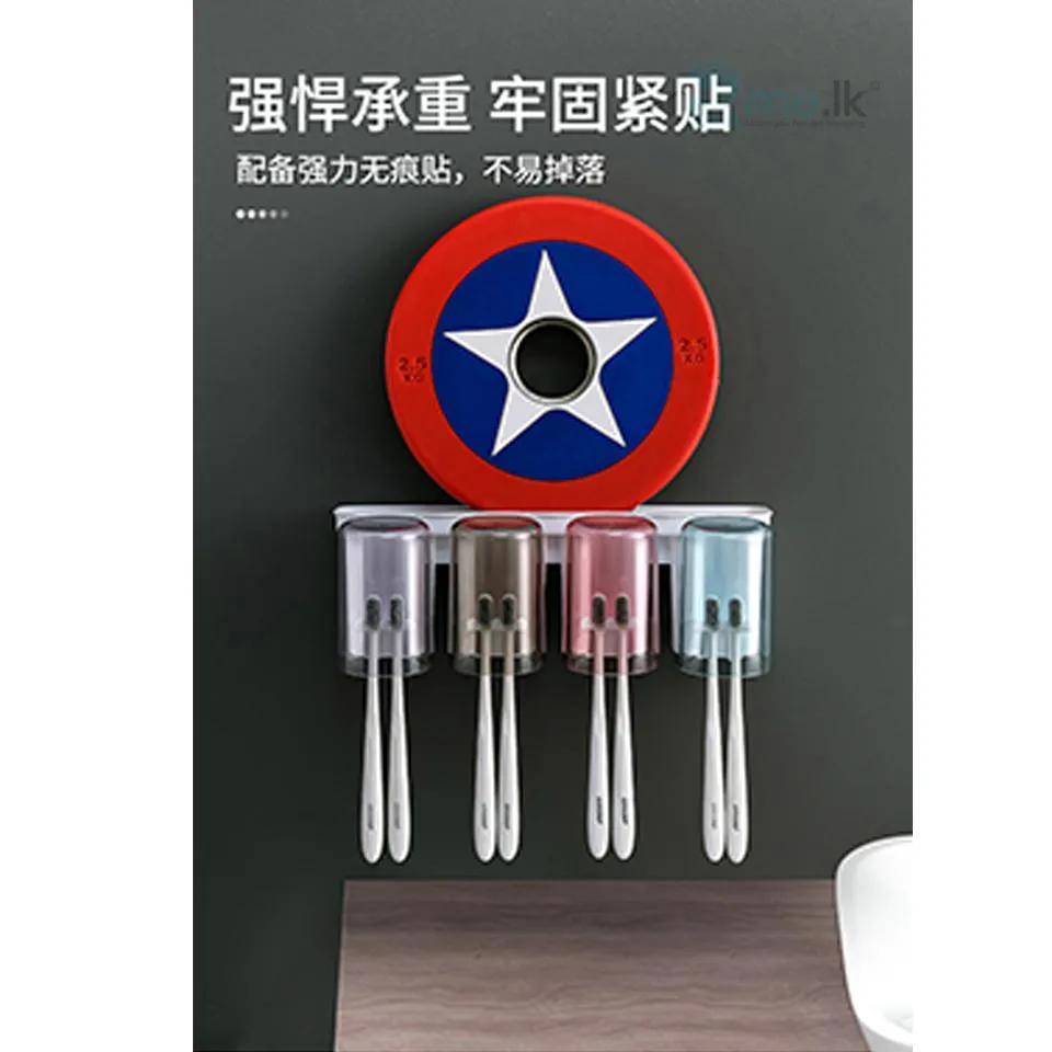 Generic Toothbrush Rack With 4 Mouths