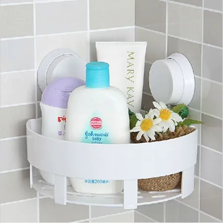 Generic Triangle Corner Shelf With Suction Pads - image 1