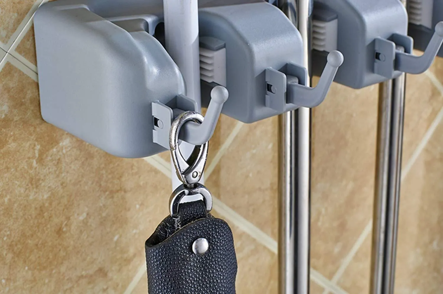 Generic Wall Mounted Mop Broom Holder Hanger - image 2