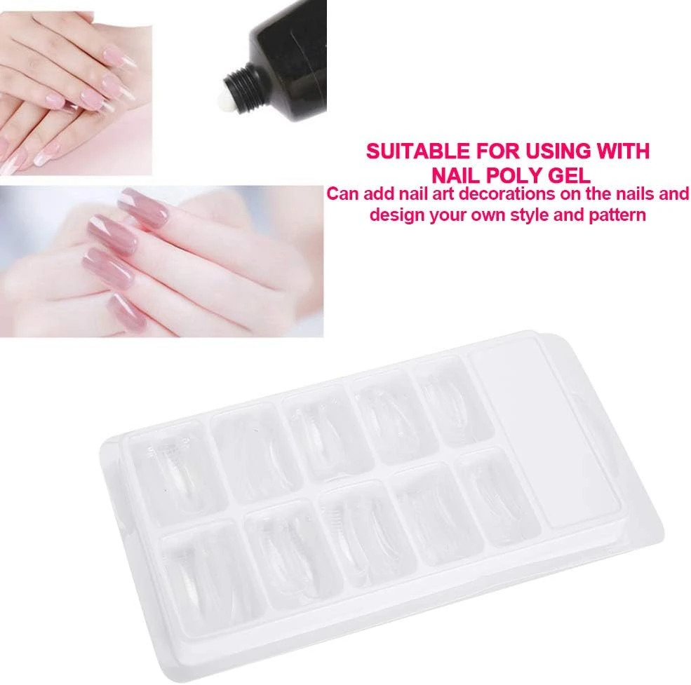 Generic 100Pcs Clear Square Shaped Press on Nails - image 2