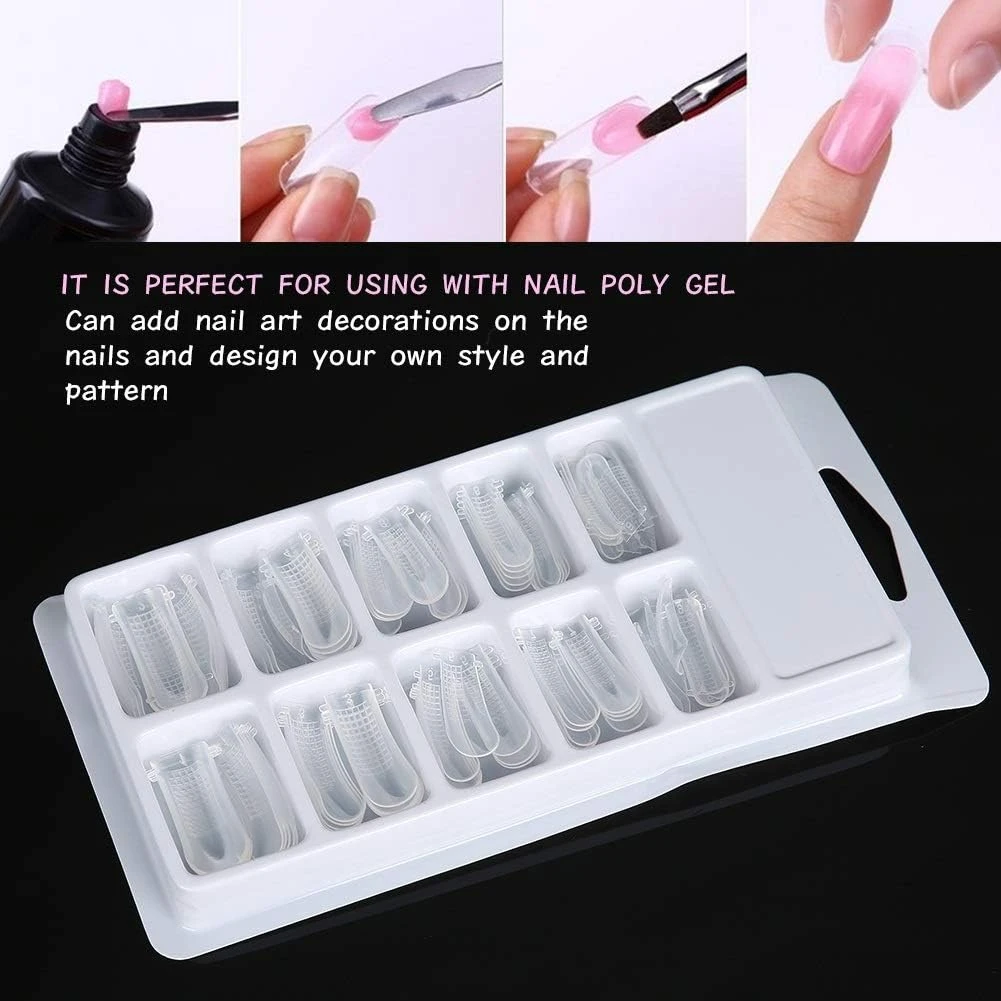 Generic 100Pcs Clear Square Shaped Press on Nails - image 4