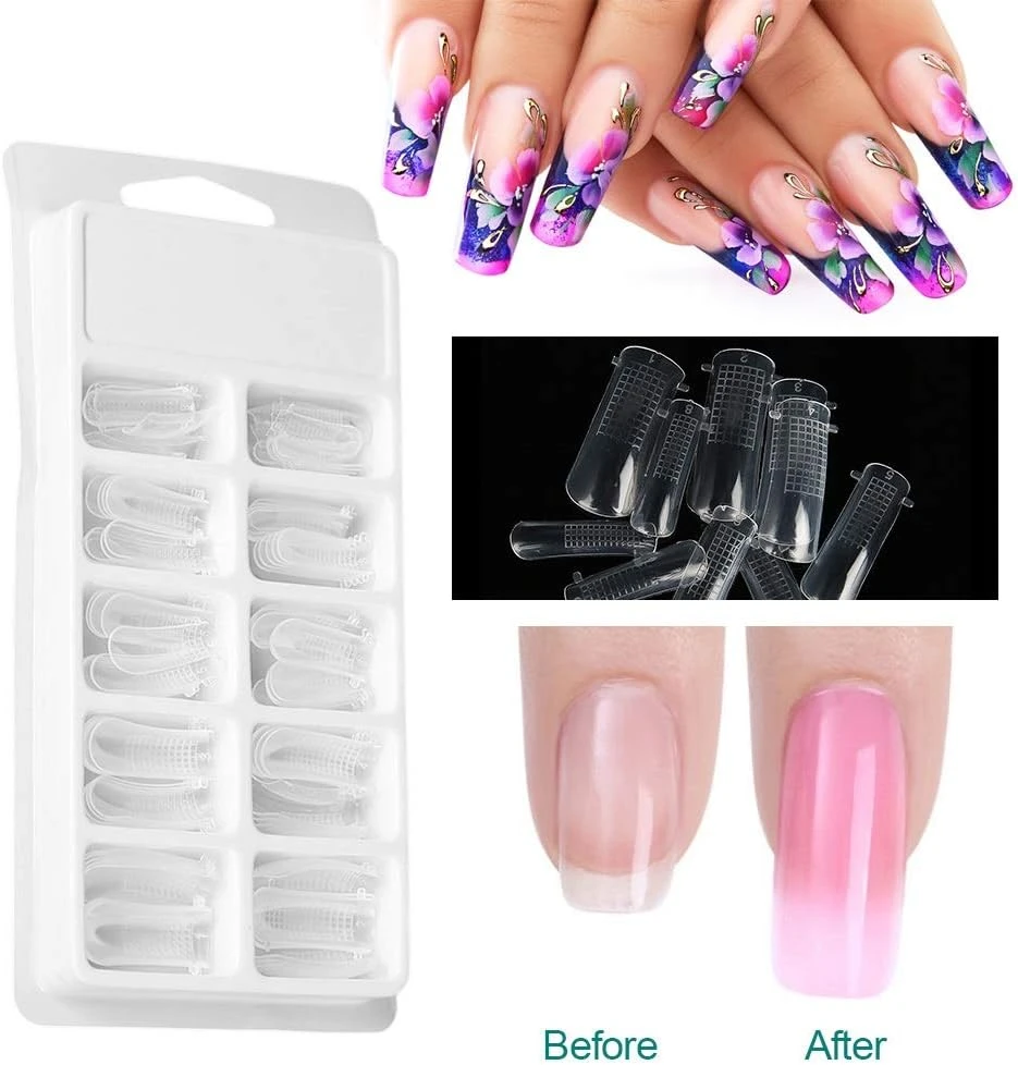 Generic 100Pcs Clear Square Shaped Press on Nails - image 3