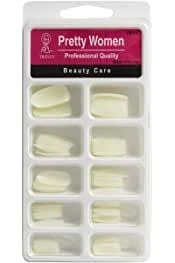 Generic 100Pcs White Square Shaped Press on Nails - image 1