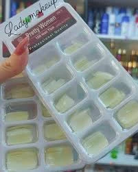 Generic 100Pcs White Square Shaped Press on Nails - image 2