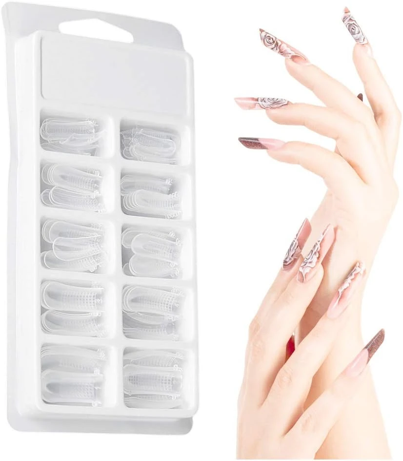 Generic 100Pcs White Square Shaped Press on Nails - image 3