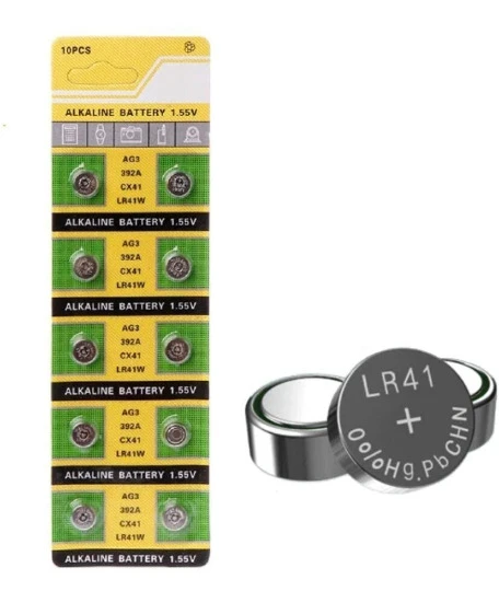 Generic AG3 LR41 Button Cell Batteries 1.55V (10pcs)