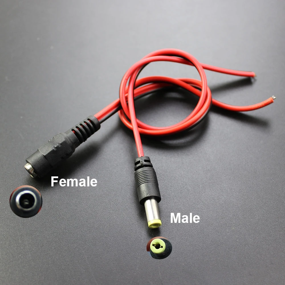 5 Pairs DC Power Pigtail Cable Wire,12V 5A Male Female - image 6
