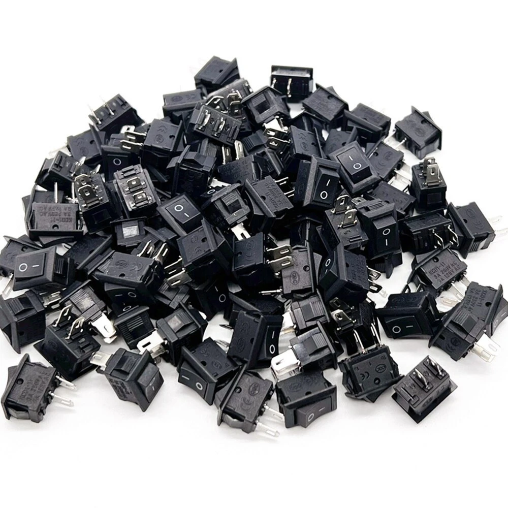 Generic 50 PCS 2 Pin SPST Boat Rocker Switch Panel
