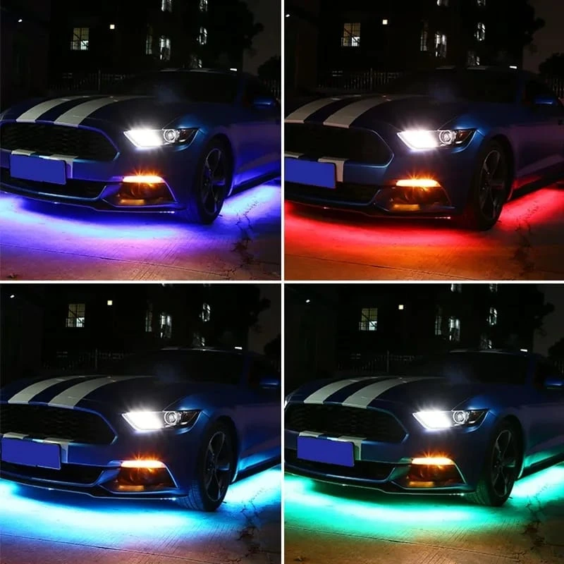 Car Underglow Strip Light Kit Multi Color App Control - image 2