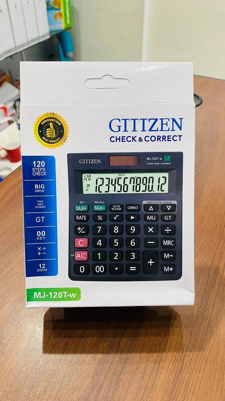 GITIZEN MJ-120T-W Electronic Calculator