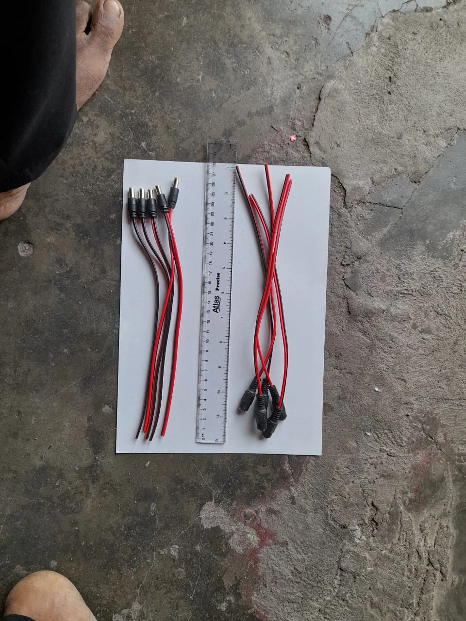Generic DC Jack With Wire Male And Female 5pcs socket 5.5x2.1mm - image 7