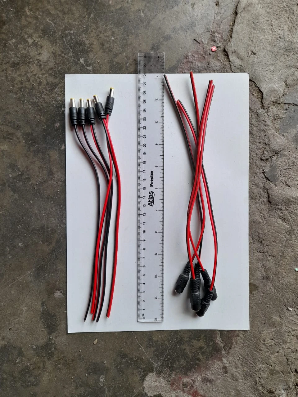 Generic DC Jack With Wire Male And Female 5pcs socket 5.5x2.1mm - image 8
