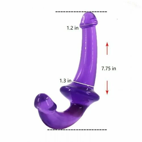 Double Headed Strapless G Spot Penis Dildo Double Ended - image 2