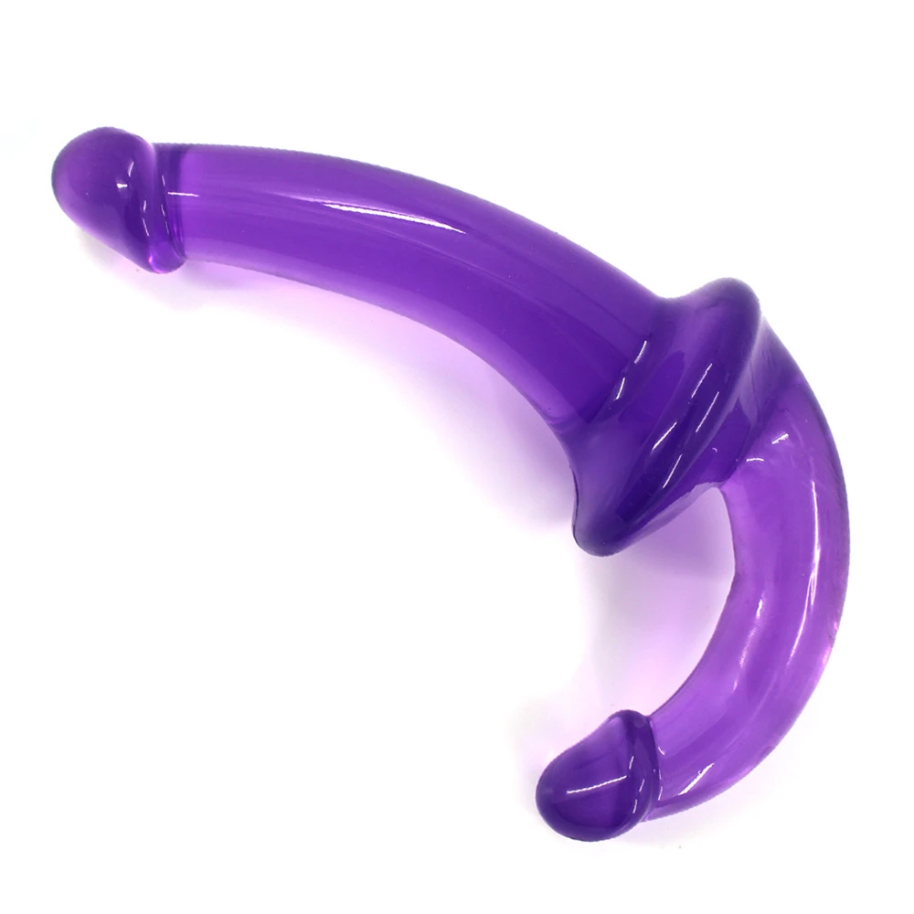Double Headed Strapless G Spot Penis Dildo Double Ended - image 3