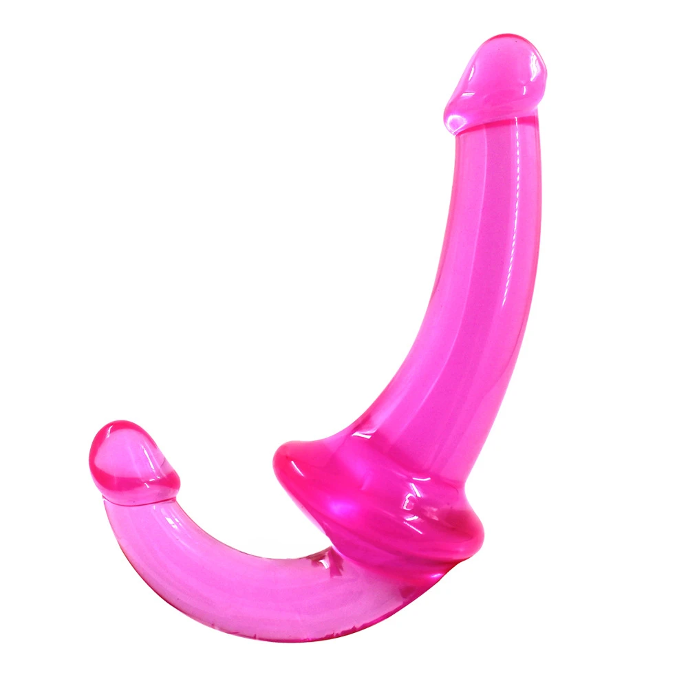 Double Headed Strapless G Spot Penis Dildo Double Ended - image 4