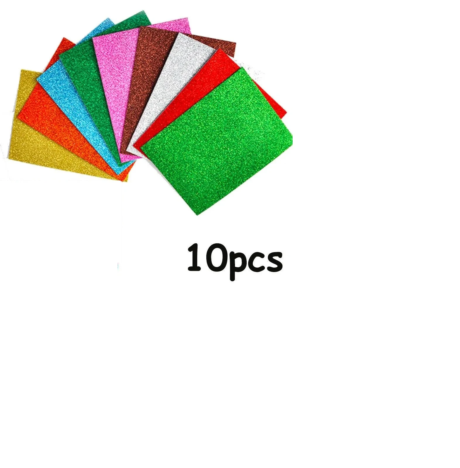 Generic Glitter Foam Sheet Multicolored A4 - image 2