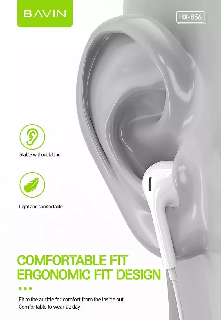 Headset In-Ear 3.5Mm Ear Phone Wired Mic Head Set - image 6